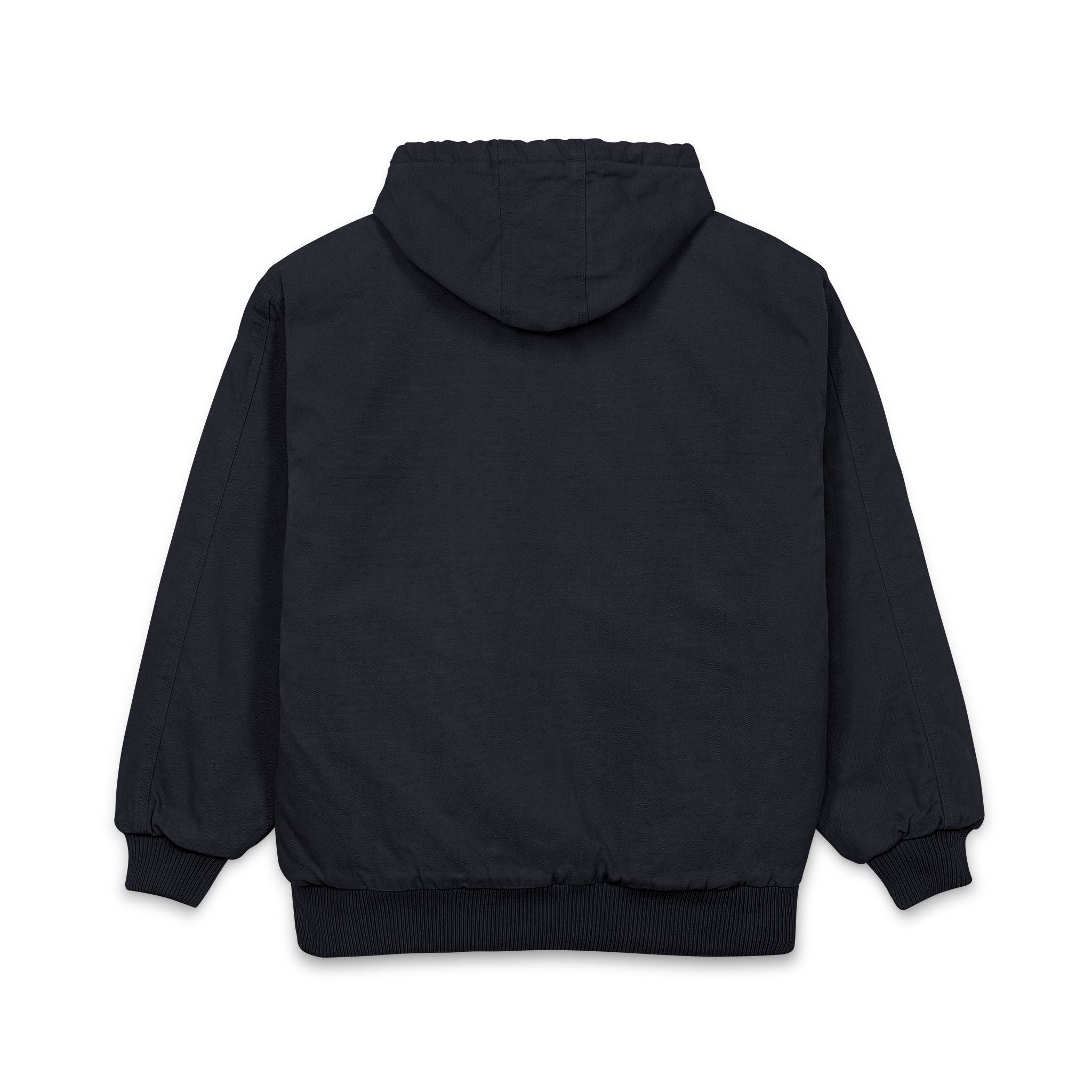 Embroidered Work Jacket — Men's Heavy-Duty Duck Cloth Hooded Jacket