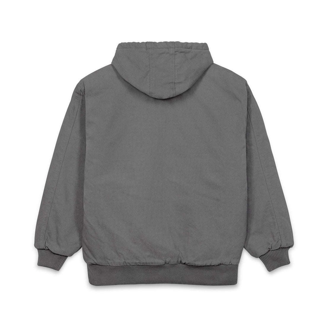Embroidered Work Jacket — Men's Heavy-Duty Duck Cloth Hooded Jacket