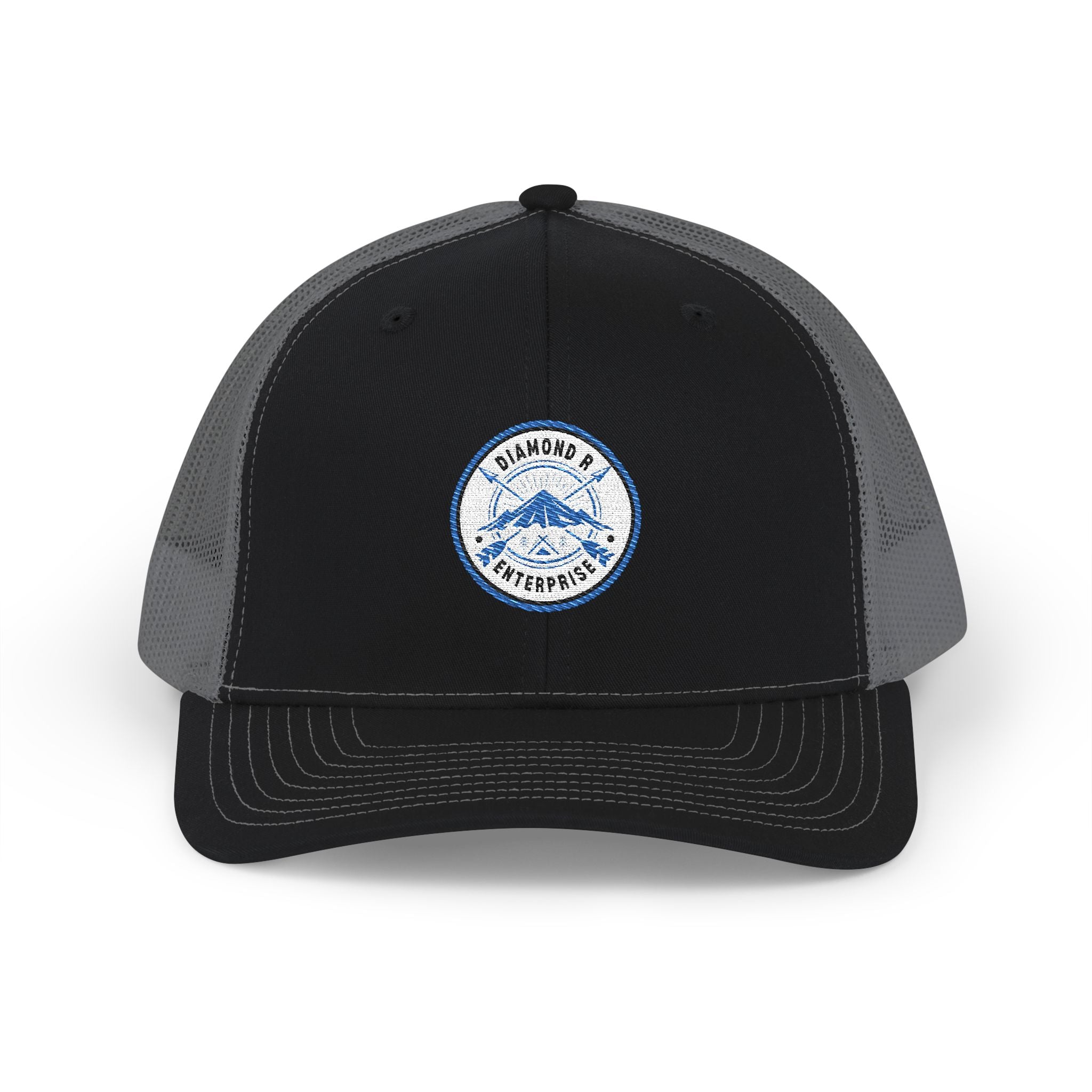 Diamond R Enterprise - Embroidered Trucker Cap — Outdoor Snapback Hat