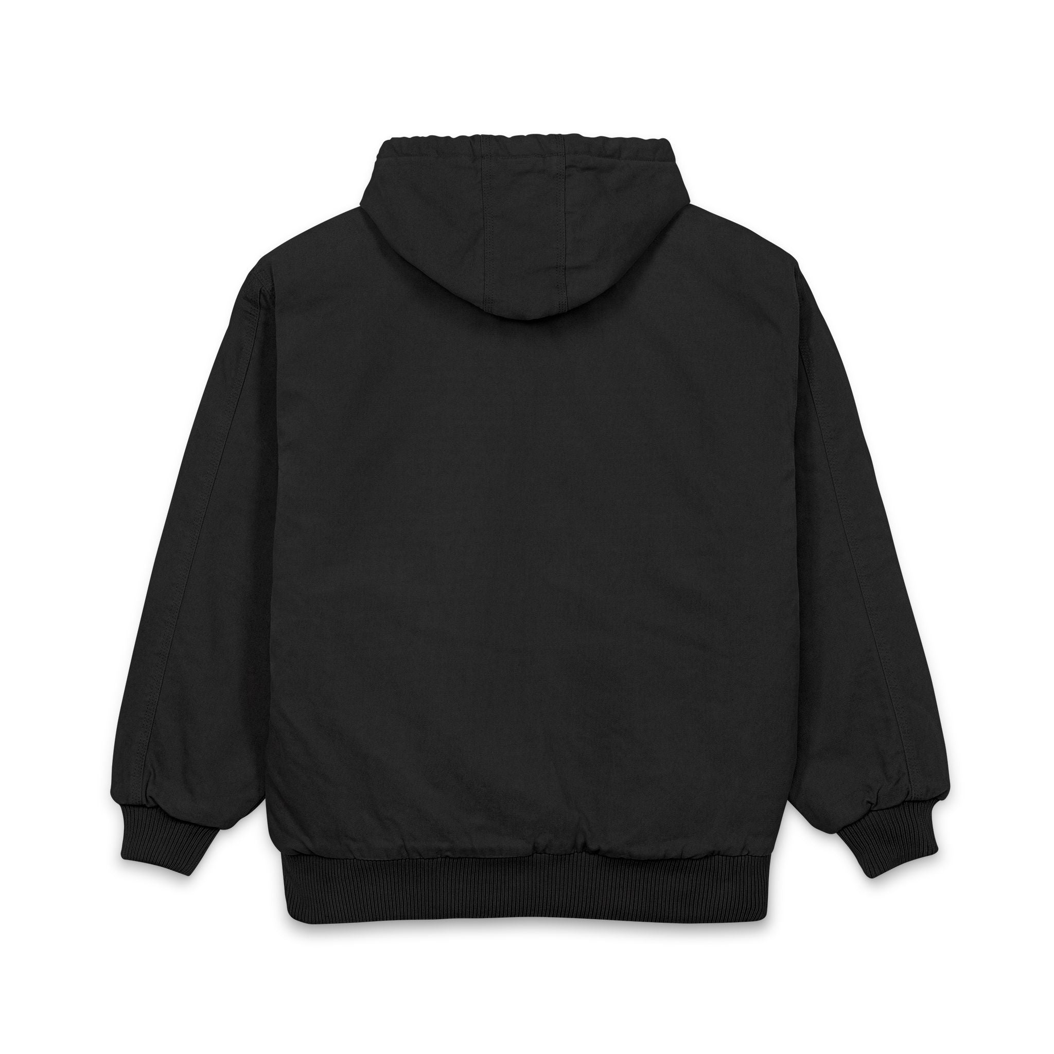 Embroidered Work Jacket — Men's Heavy-Duty Duck Cloth Hooded Jacket