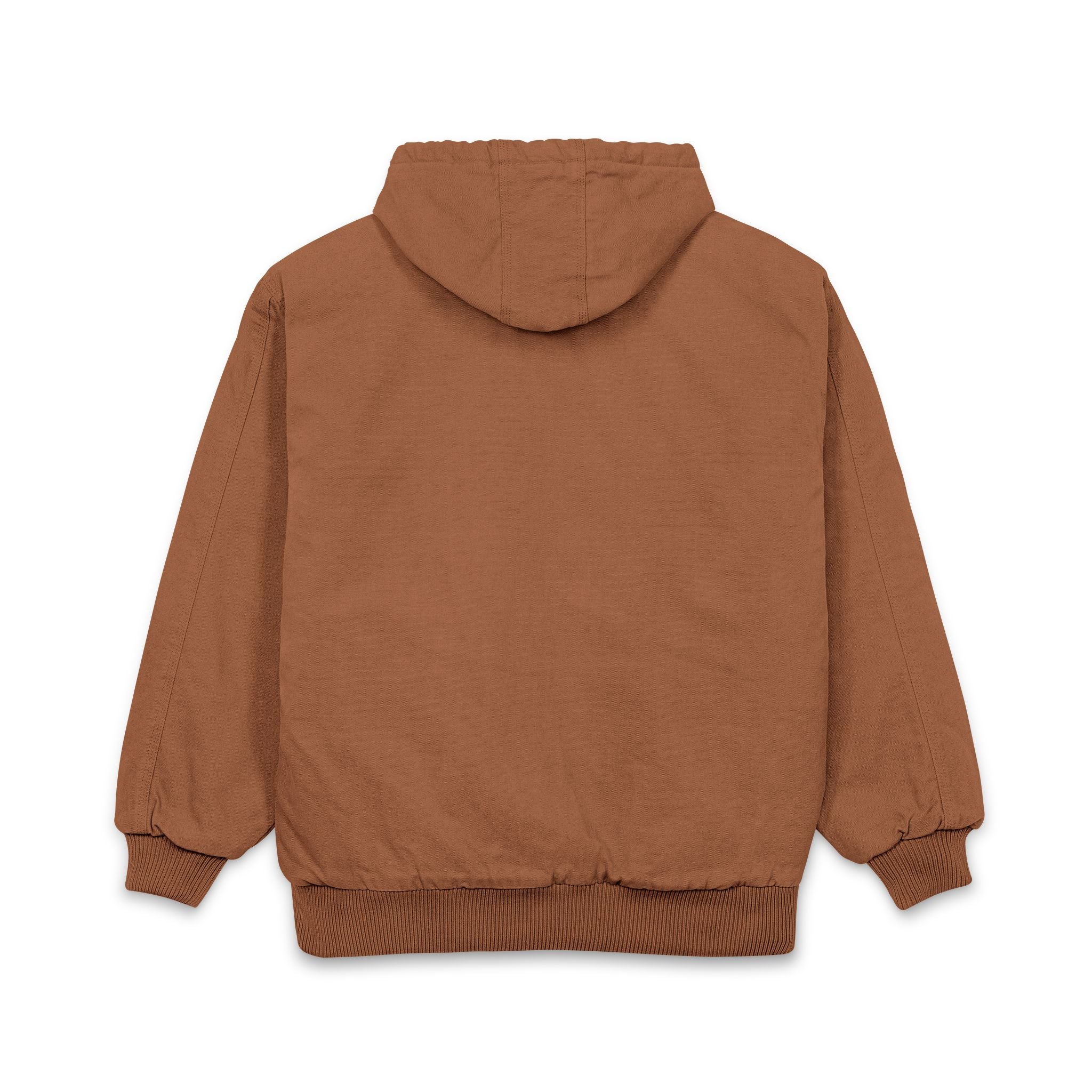 Embroidered Work Jacket — Men's Heavy-Duty Duck Cloth Hooded Jacket
