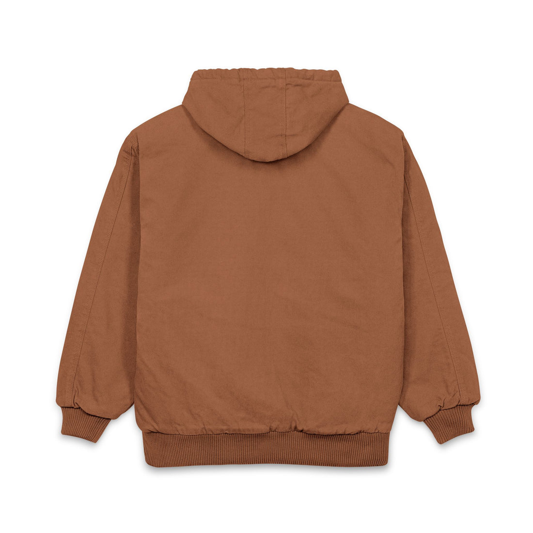 Embroidered Work Jacket — Men's Heavy-Duty Duck Cloth Hooded Jacket