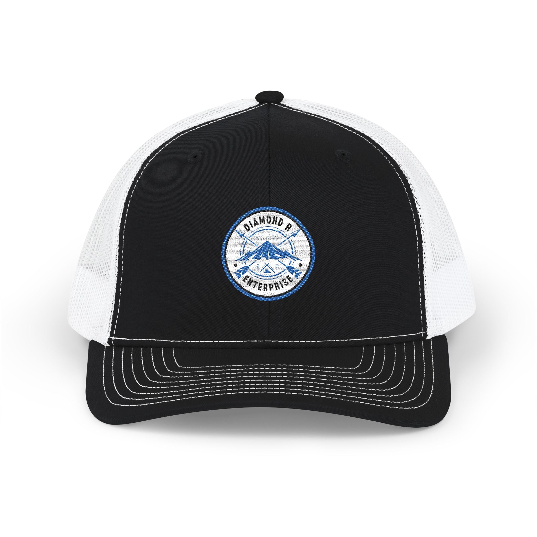 Diamond R Enterprise - Embroidered Trucker Cap — Outdoor Snapback Hat