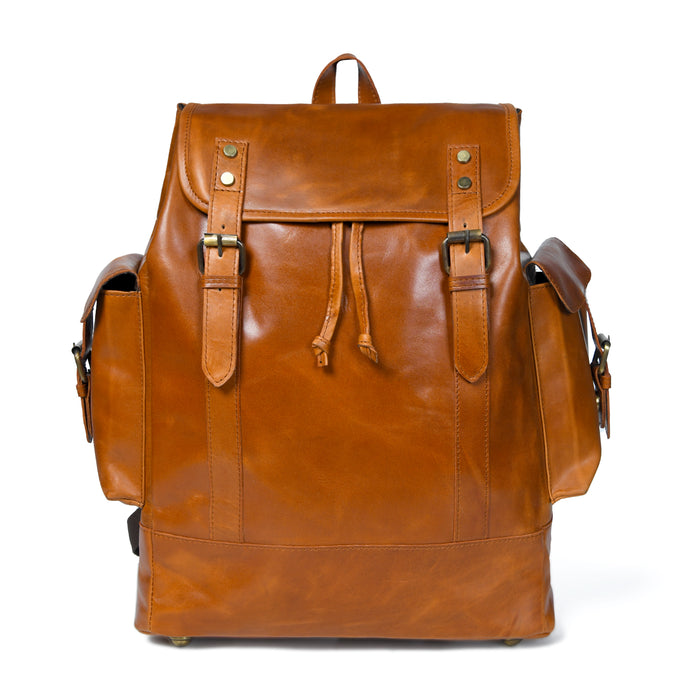 Earthen Leather Laptop Backpack