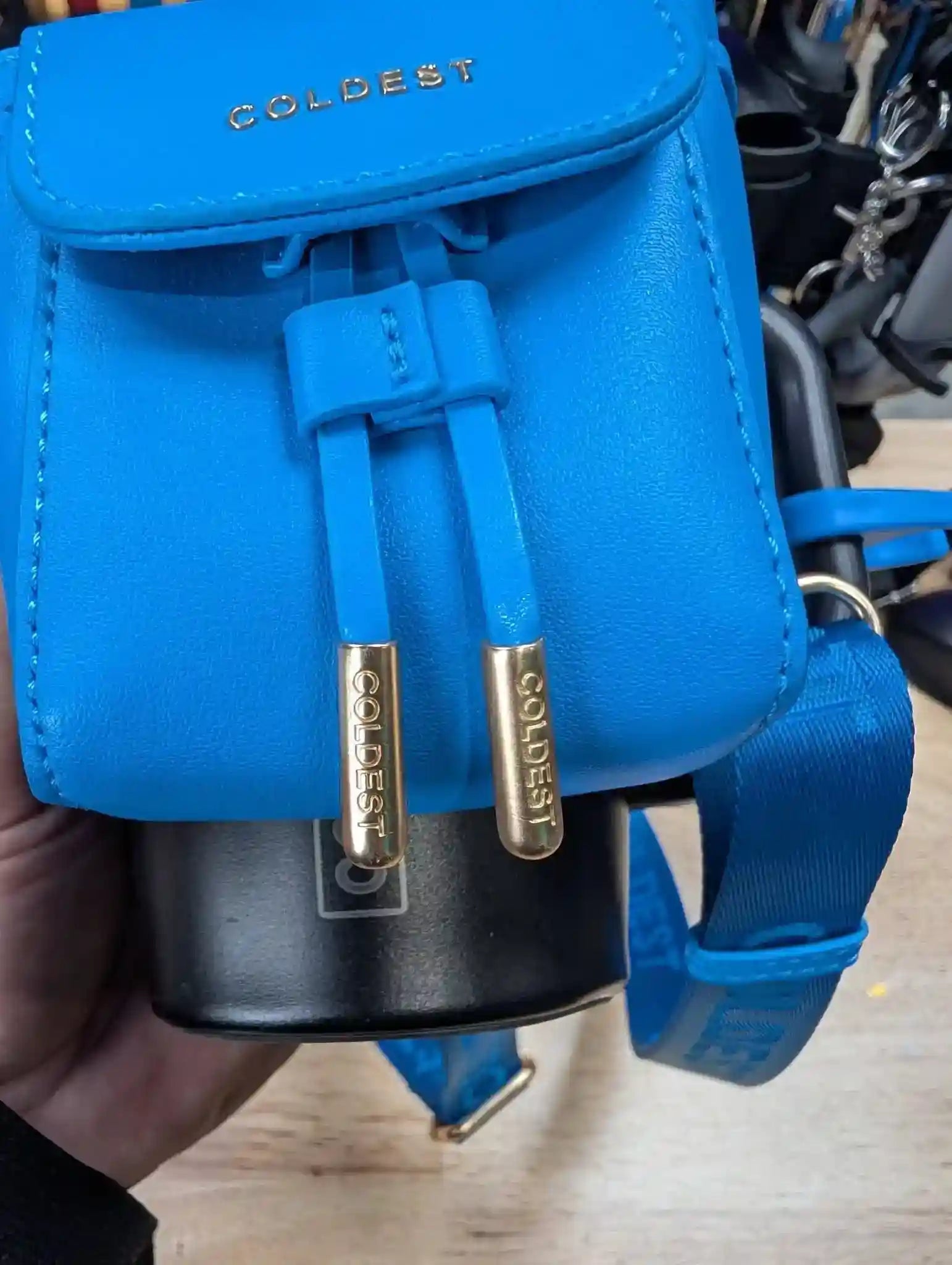 Mini Backpack & Squeeze Holder, Key Hanger, Mint Box