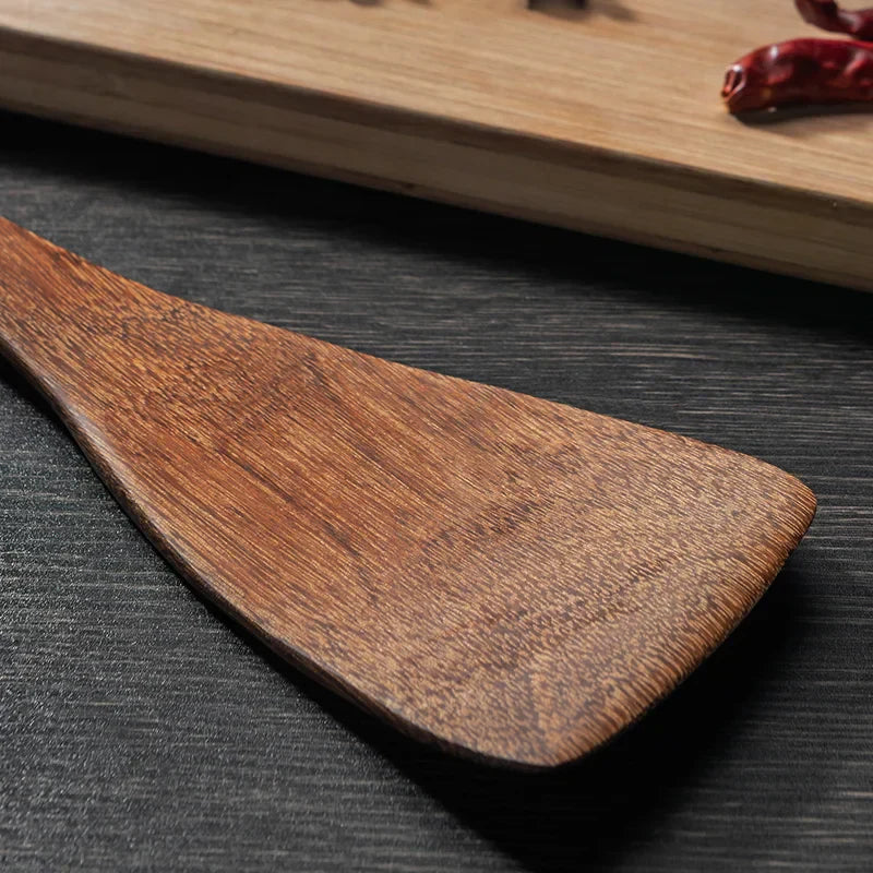 DecorBites™ Kitchen Utensils Set: Non-Stick Cookware with Wooden Handles