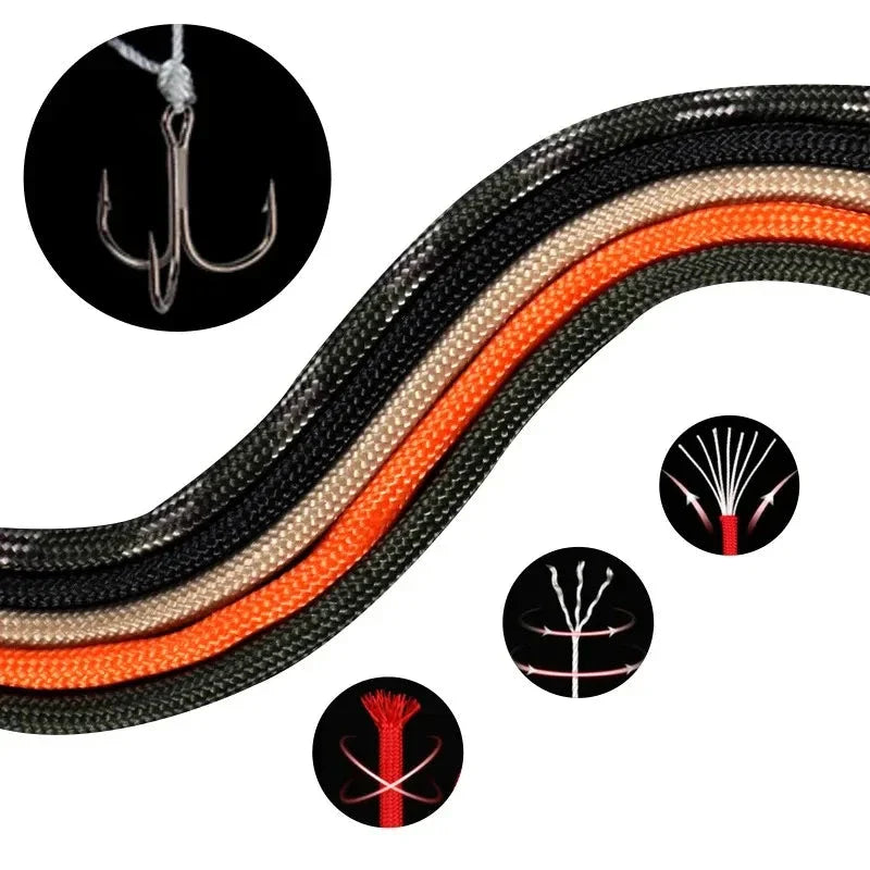 7-Core 550 Paracord Rope – 4mm Polyester Survival Cord for Camping, Hiking & DIY Gear