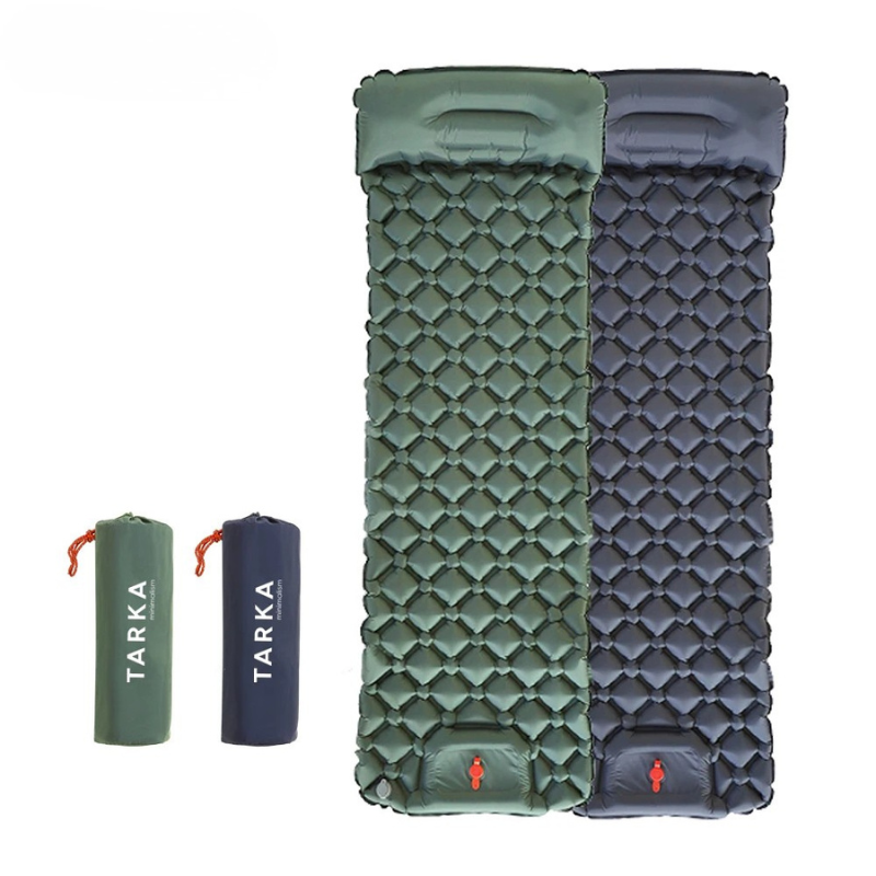 Self-Inflating Camping Sleeping Pad with Pillow – Ultralight Hiking Air Mattress